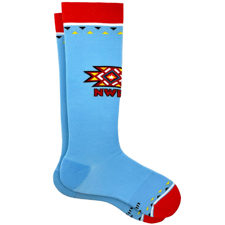 NWR Light Blue Sock - Support Native Women Running!