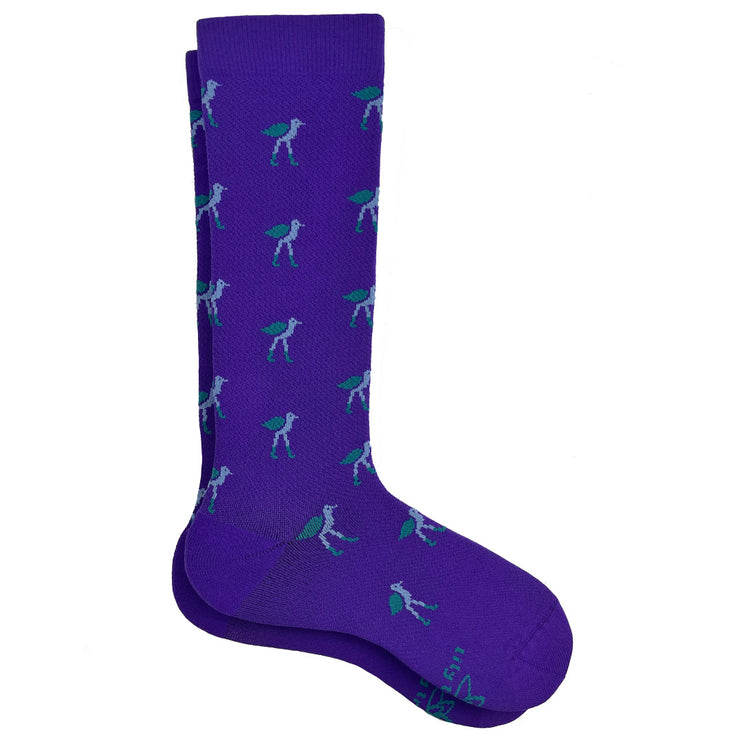 Flock-on-Sock Purple