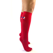Solid Red Compression Socks