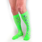 Flock-on-Sock Lime