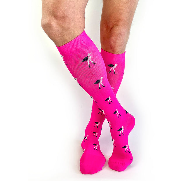 Flock-on-Sock Pink