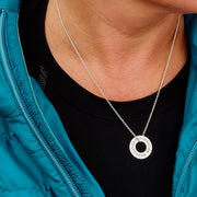 Sterling Silver Battleaxe Necklace