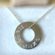 Sterling Silver Battleaxe Necklace