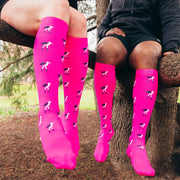 Flock-on-Sock Pink