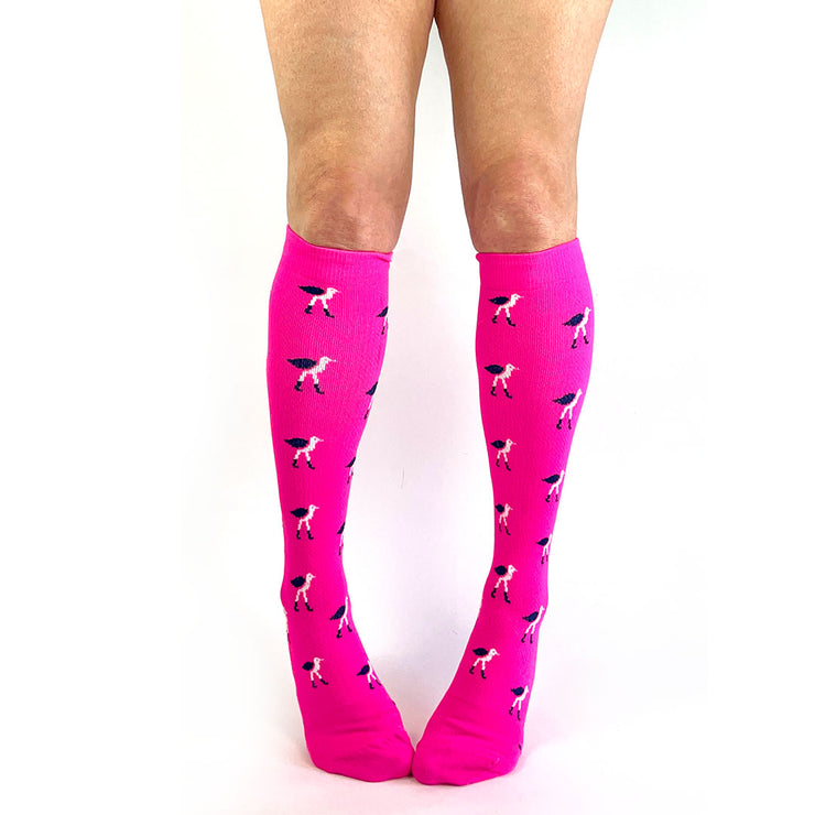 Flock-on-Sock Pink