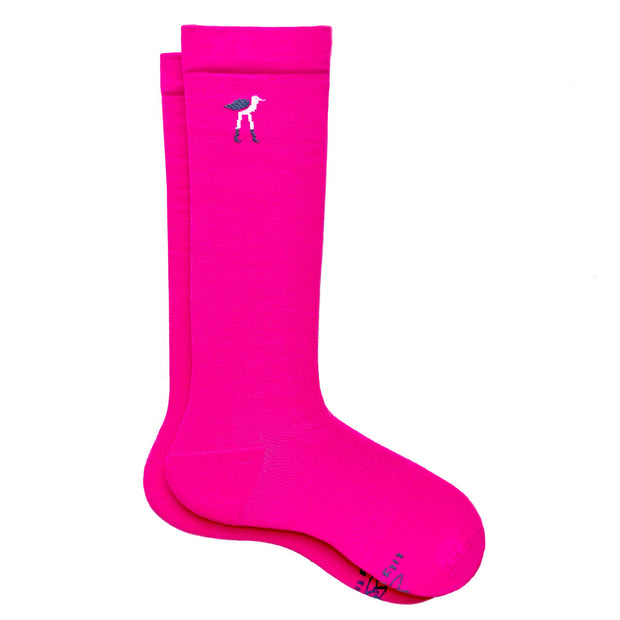 Solid Pink Compression Socks