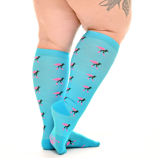 Flock-on-Sock Blue