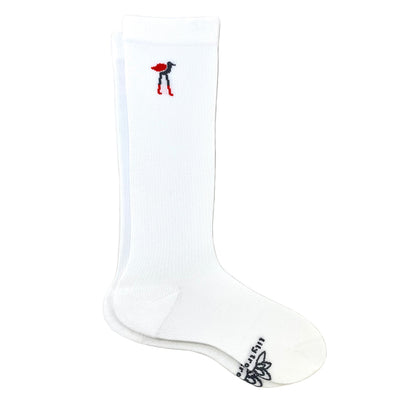 Ultra-Light Solid White Compression Socks